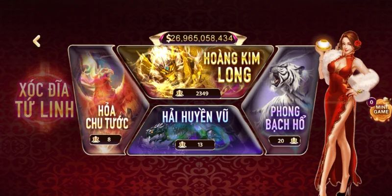Cách chơi Xóc đĩa Tứ Linh đơn giản ai cũng hiểu