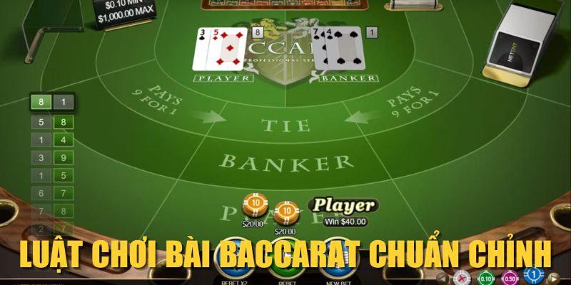 Luật chơi bài Baccarat chuẩn chỉnh