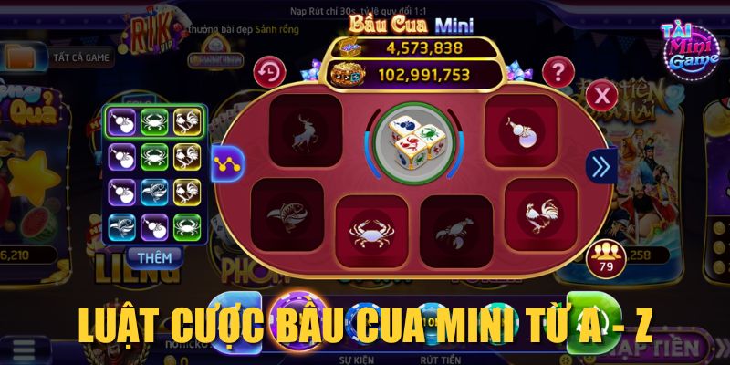 Luật cược Bầu Cua Mini từ A - Z