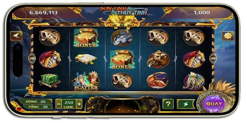 Tính năng trong Slot Sơn Tinh Thủy Tinh làm game hấp dẫn