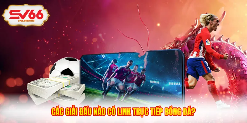 Các giải đấu nào có link trực tiếp bóng đá?