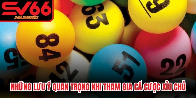 Những lưu ý quan trọng khi tham gia cá cược xỉu chủ